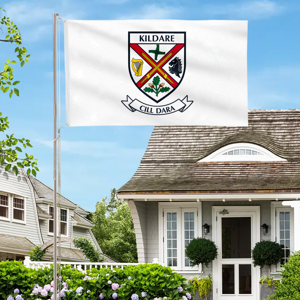 Kildare County Coat of Arms Ireland flag 3x5ft banner man cave