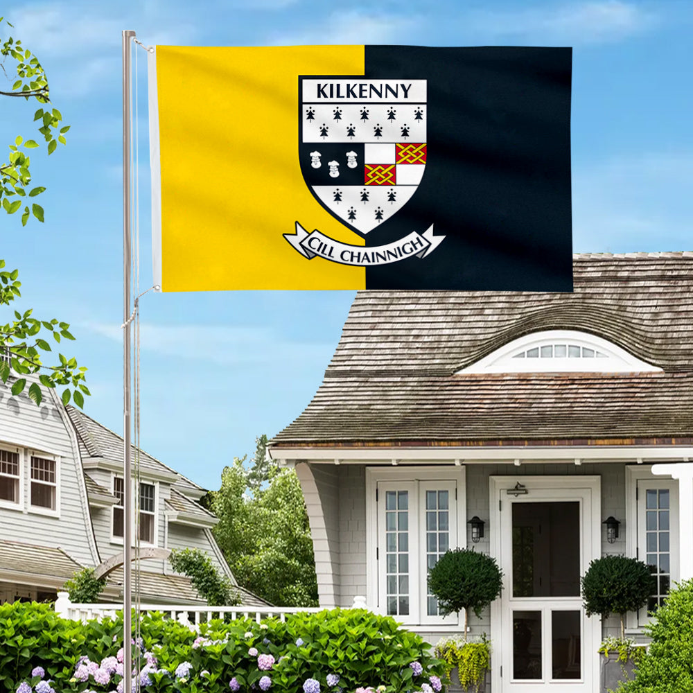 Kilkenny County Coat of Arms Ireland flag 3x5ft banner man cave