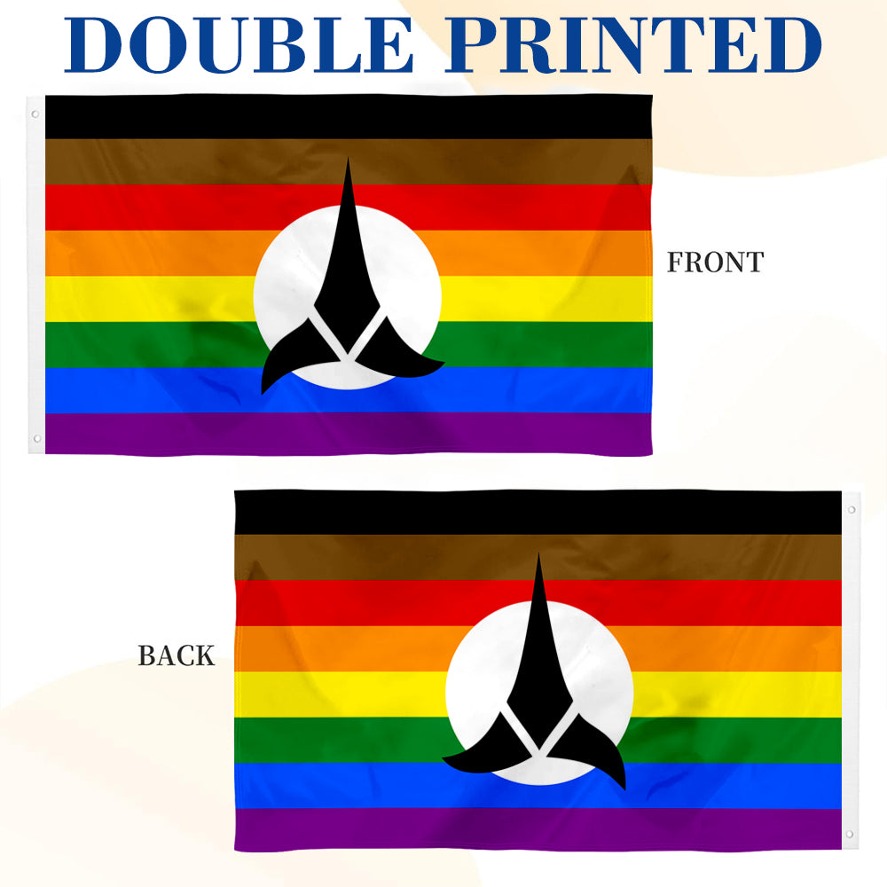 "Klingon Pride" Star Trek Theme flag 3x5ft banner man cave