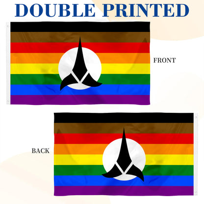 "Klingon Pride" Star Trek Theme flag 3x5ft banner man cave