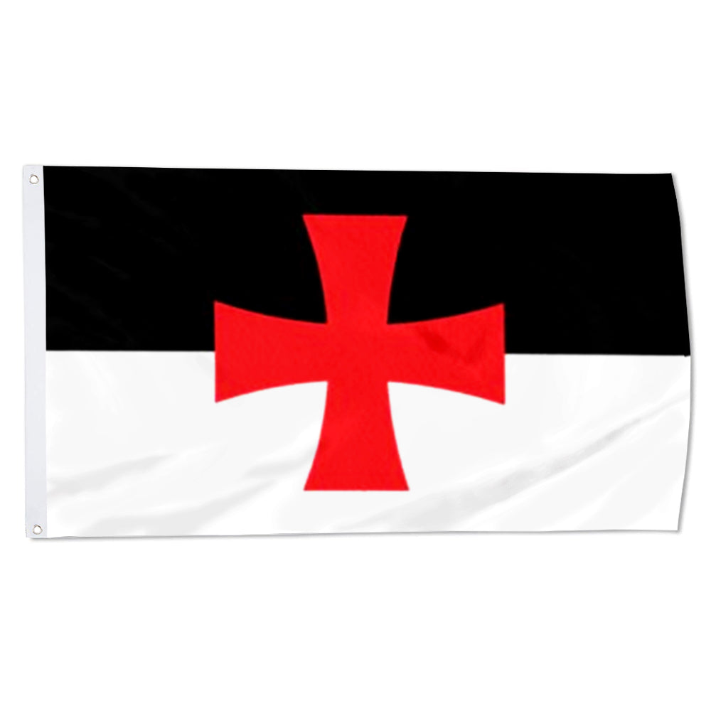 Knight Templar flag 3x5ft banner man cave