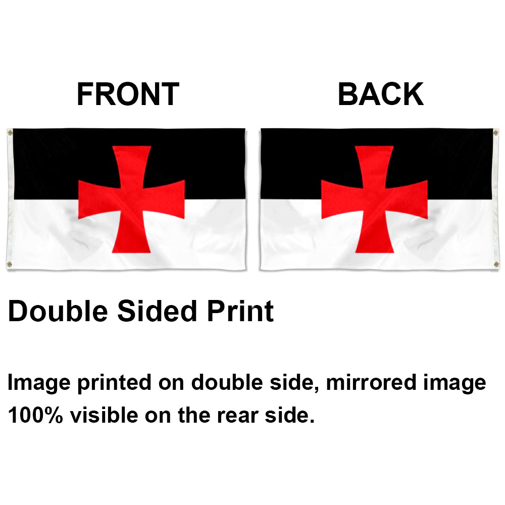 Knight Templar flag 3x5ft banner man cave