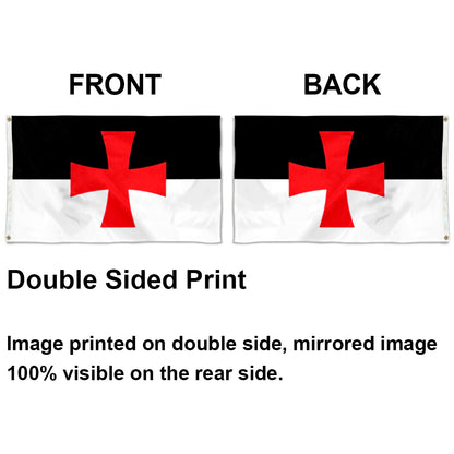 Knight Templar flag 3x5ft banner man cave