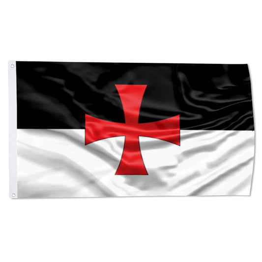 Knights Templar flag 3x5ft banner man cave