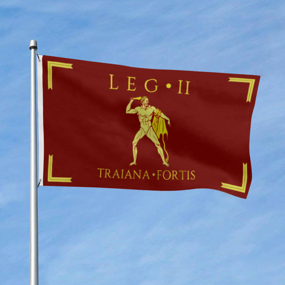 "Legio II Traiana Fortis" Theme flag 3x5ft banner man cave