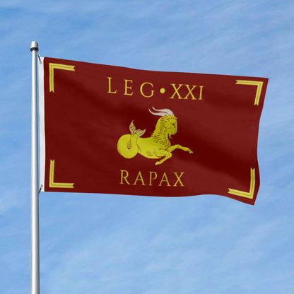 "Legio XXI Rapax" Theme flag 3x5ft banner man cave