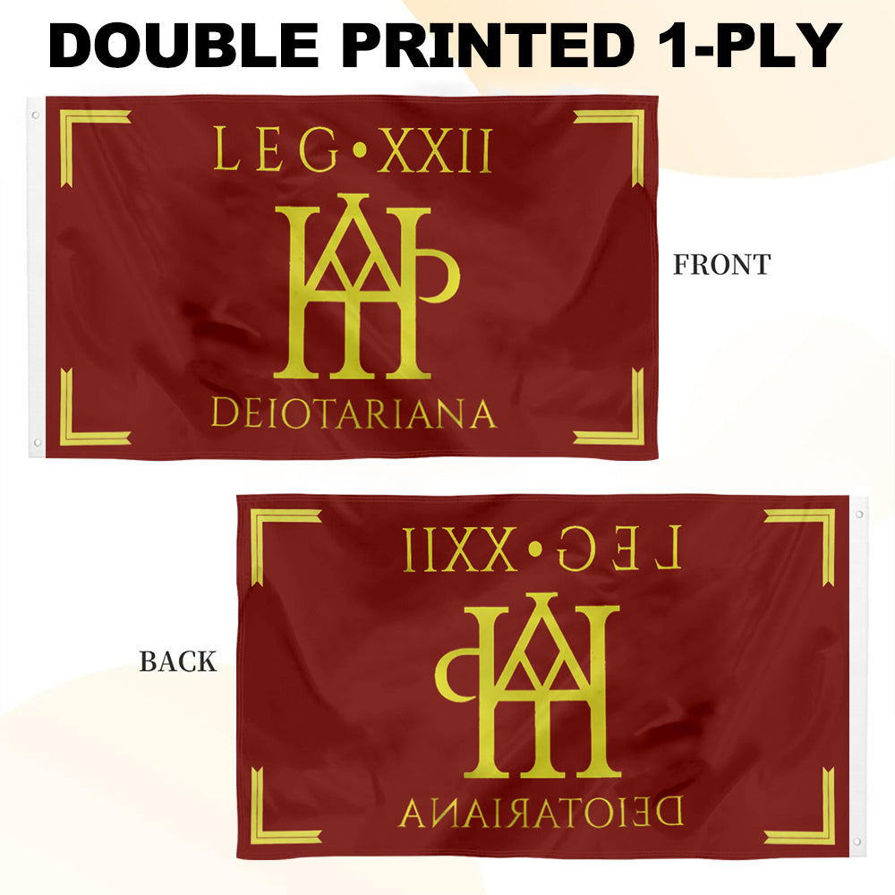 "Legio XXII Deiotariana" Theme flag 3x5ft banner man cave
