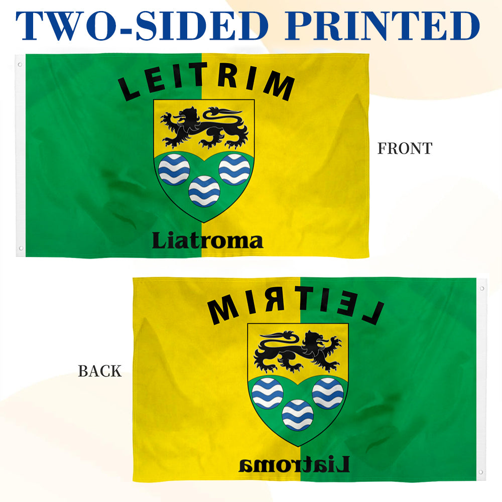 Leitrim Ireland County flag 3x5ft banner man cave