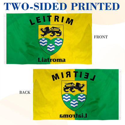 Leitrim Ireland County flag 3x5ft banner man cave