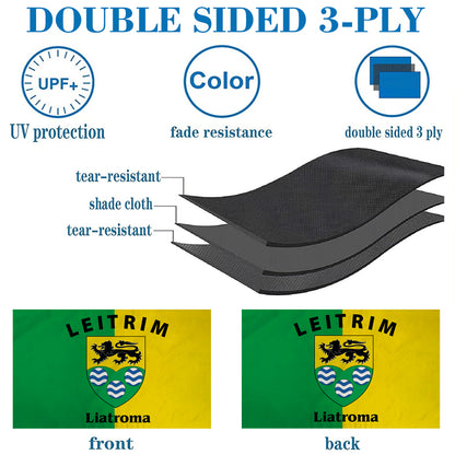 Leitrim Ireland County flag 3x5ft banner man cave