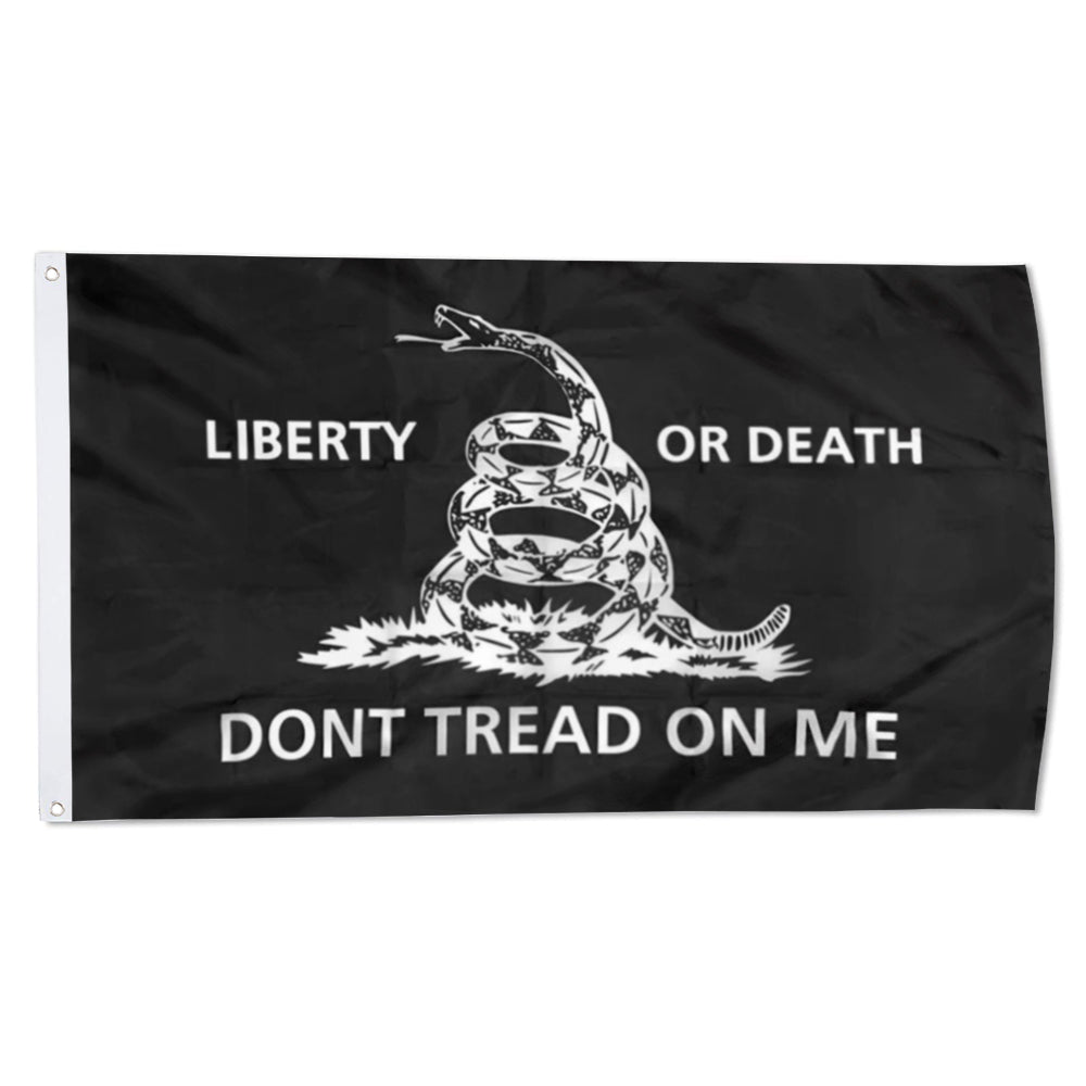 "Liberty or Death Don't Tread On Me" flag 3x5ft banner man cave