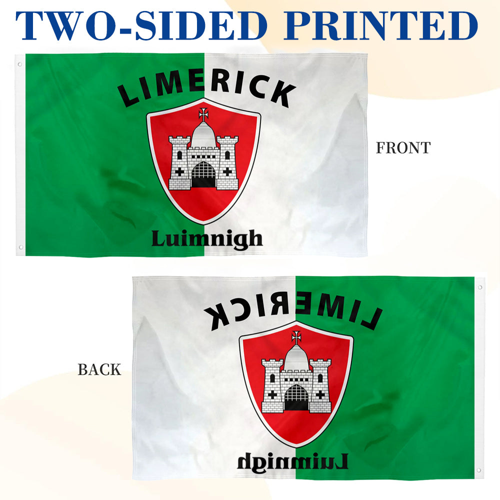 Limerick Ireland County flag 3x5ft banner man cave