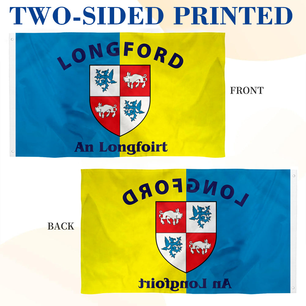 Longford Ireland County flag 3x5ft banner man cave