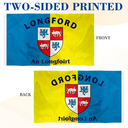 Longford Ireland County flag 3x5ft banner man cave