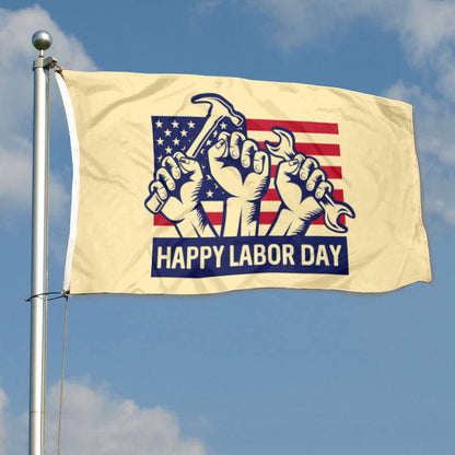 Labor Day Celebration flag (Multi-Tool Style) 3x5ft banner man cave