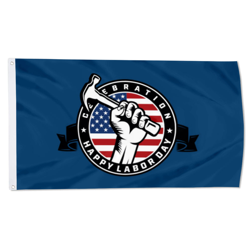 Labor Day Celebration flag 3x5ft banner man cave