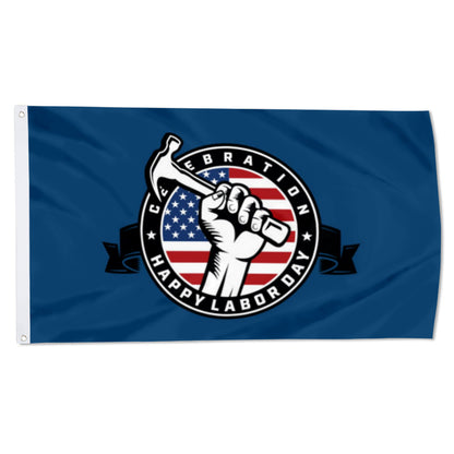 Labor Day Celebration flag 3x5ft banner man cave