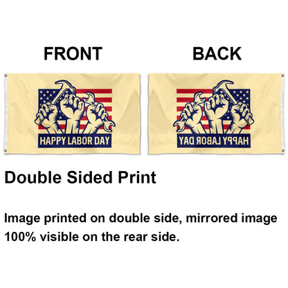 Labor Day Celebration flag (Multi-Tool Style) 3x5ft banner man cave