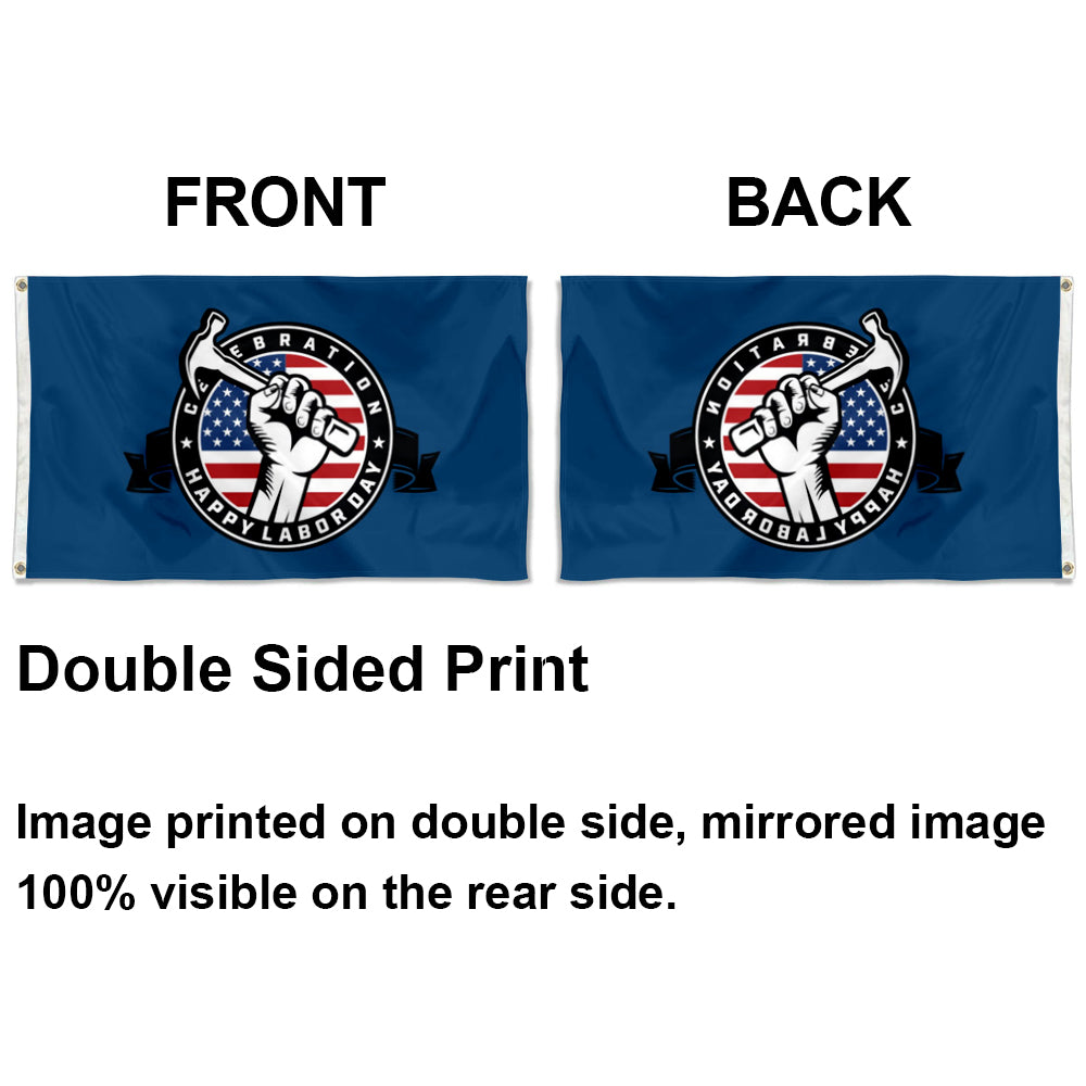 Labor Day Celebration flag 3x5ft banner man cave