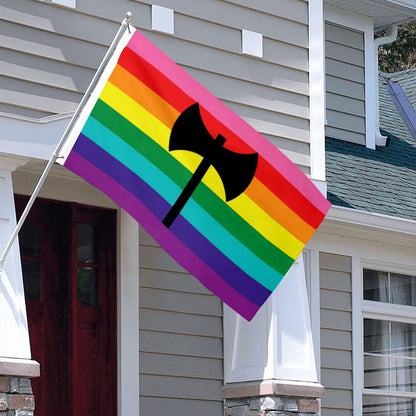 Labrys Lesbian flag 3x5ft banner man cave