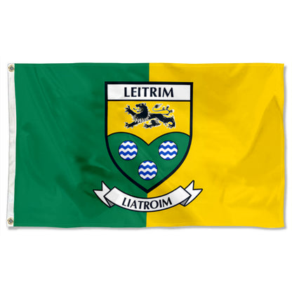 Leitrim County Coat of Arms Ireland flag 3x5ft banner man cave