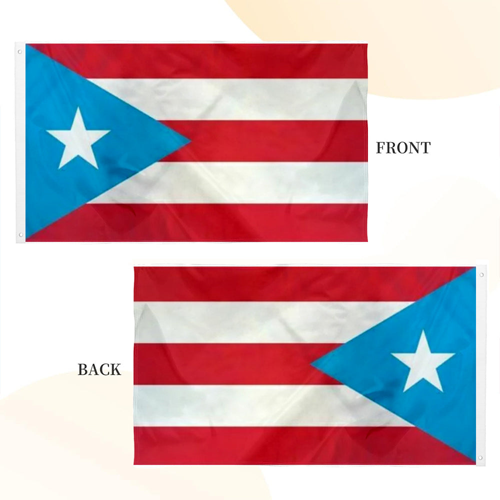 Light Blue Flag of Puerto Rico Puerto Rican PR State Star US flag 3x5ft banner man cave