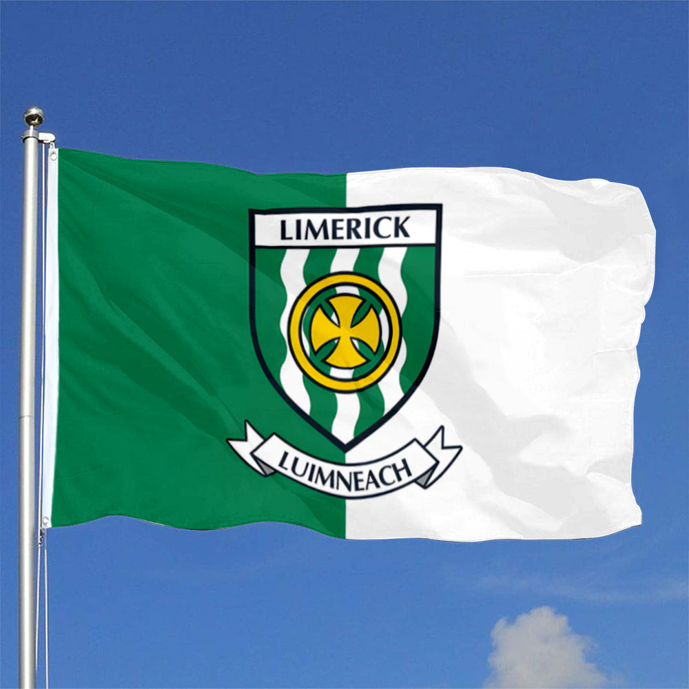 Limerick County Coat of Arms Ireland flag 3x5ft banner man cave