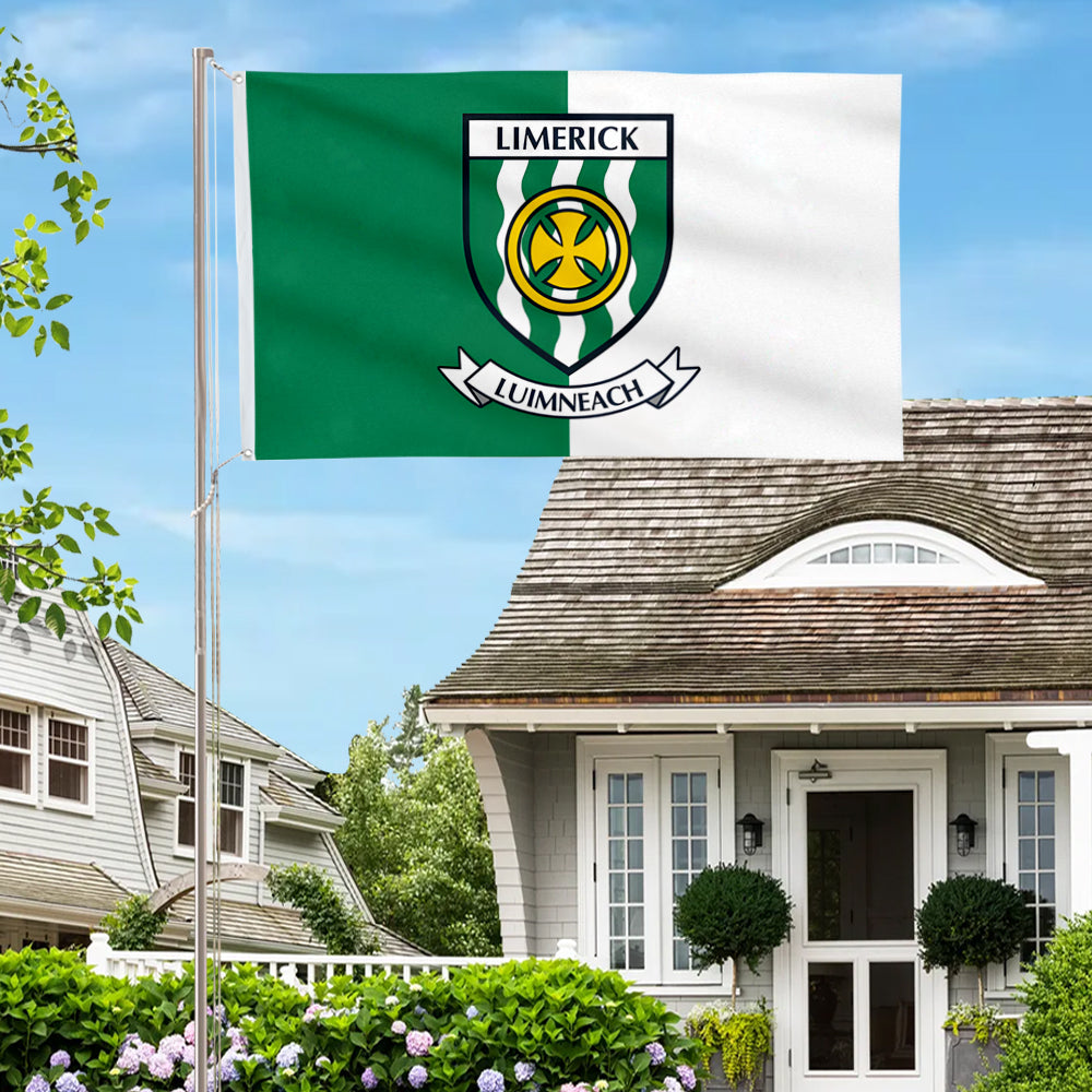 Limerick County Coat of Arms Ireland flag 3x5ft banner man cave