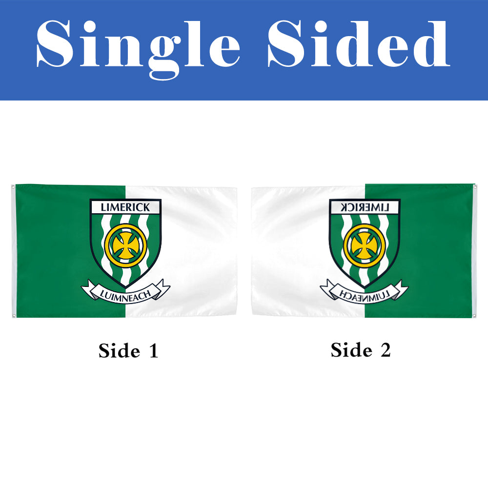 Limerick County Coat of Arms Ireland flag 3x5ft banner man cave