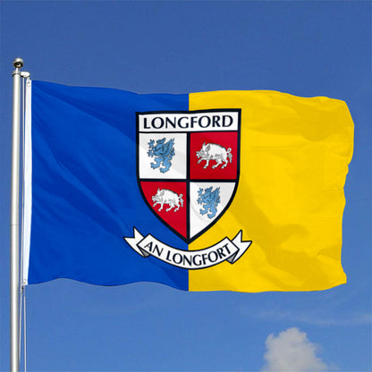 Longford County Coat of Arms Ireland flag 3x5ft banner man cave