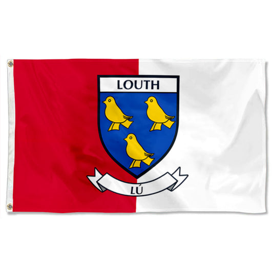 Louth County Coat of Arms Ireland flag 3x5ft banner man cave