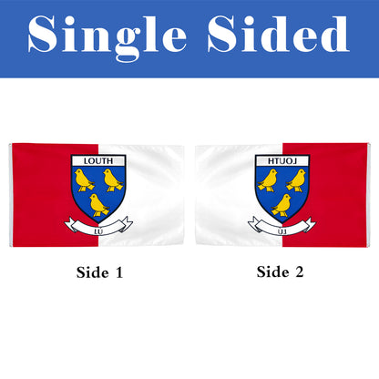 Louth County Coat of Arms Ireland flag 3x5ft banner man cave