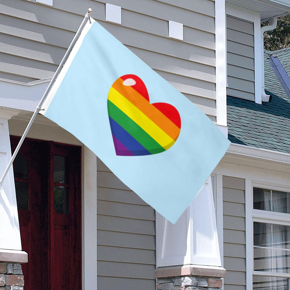Love Rainbow Heart flag 3x5ft banner man cave