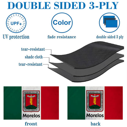 Morelos Mexico State flag 3x5ft banner man cave