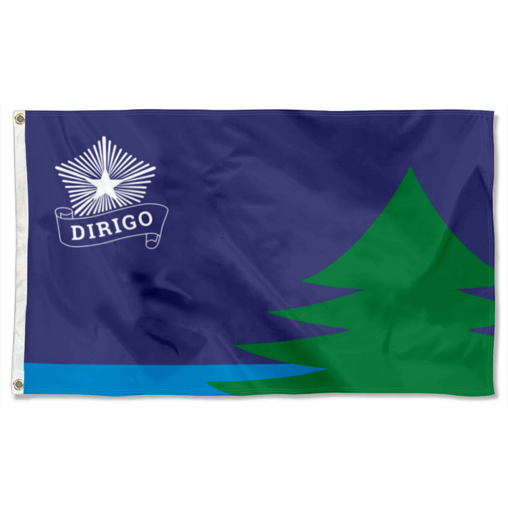 Maine Bicentennial flag 3x5ft banner man cave