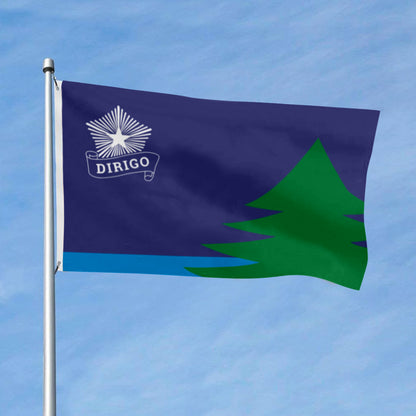 Maine Bicentennial flag 3x5ft banner man cave