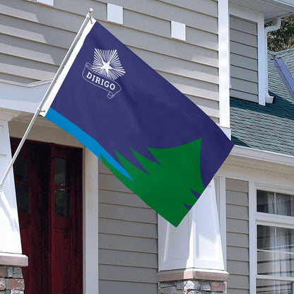 Maine Bicentennial flag 3x5ft banner man cave