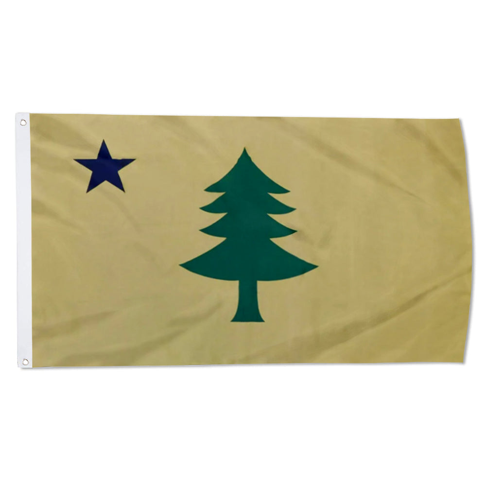 Maine Historic 1900 Yellow flag 3x5ft banner man cave