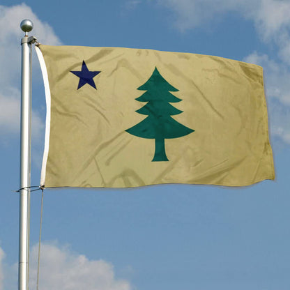 Maine Historic 1900 Yellow flag 3x5ft banner man cave