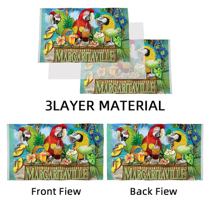 Margaritaville Jimmy Buffett Parrot Theme Leisure flag 3x5ft banner man cave