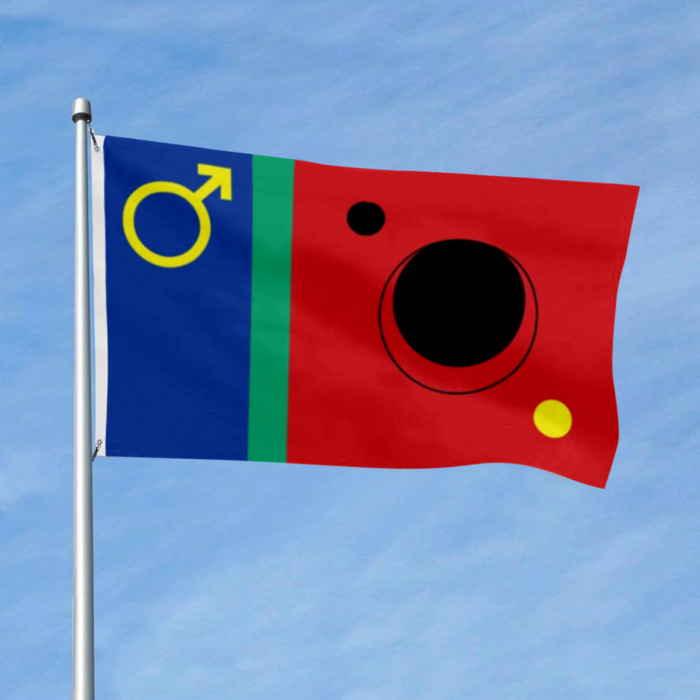 "Mars Theme" Creative flag 3x5ft banner man cave