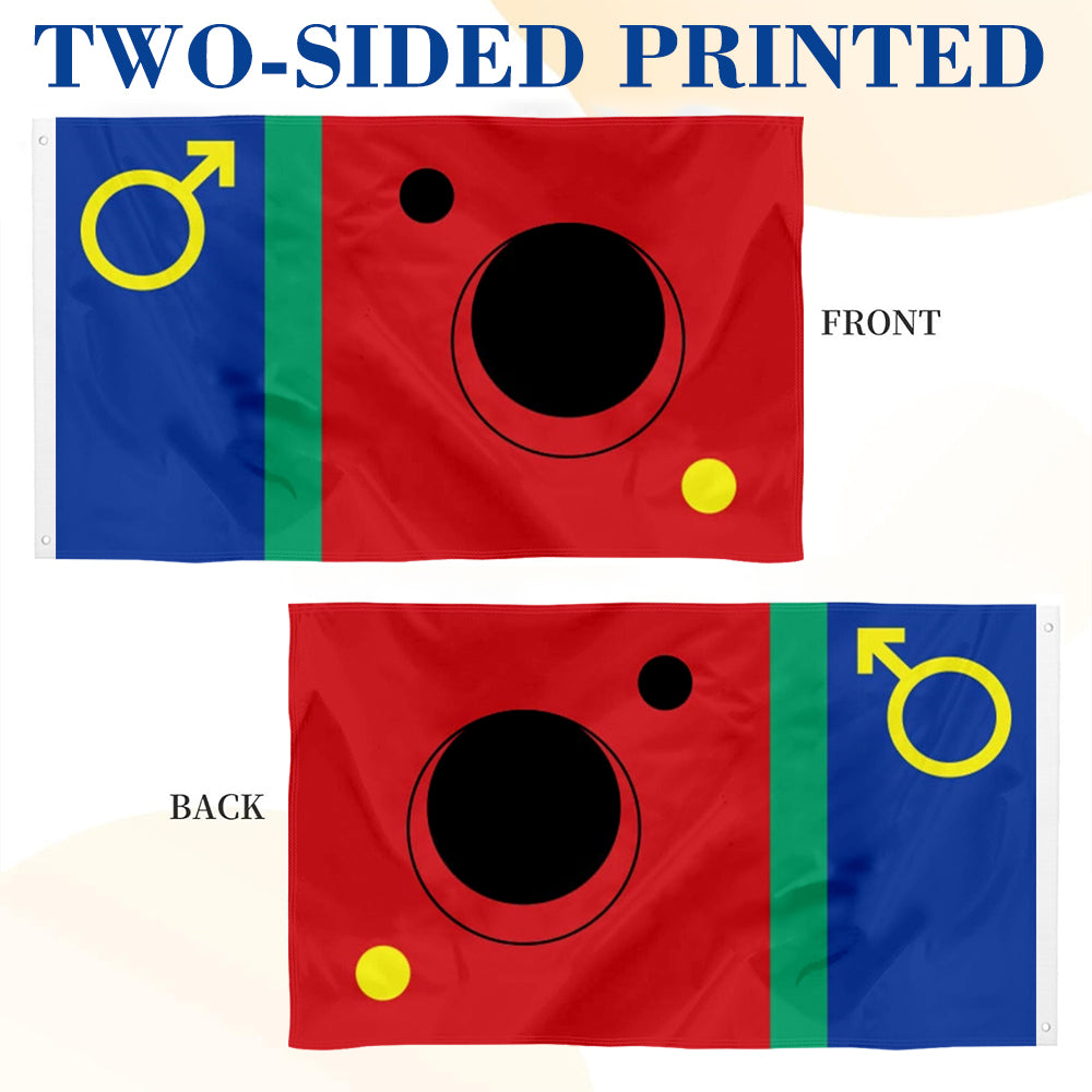 "Mars Theme" Creative flag 3x5ft banner man cave