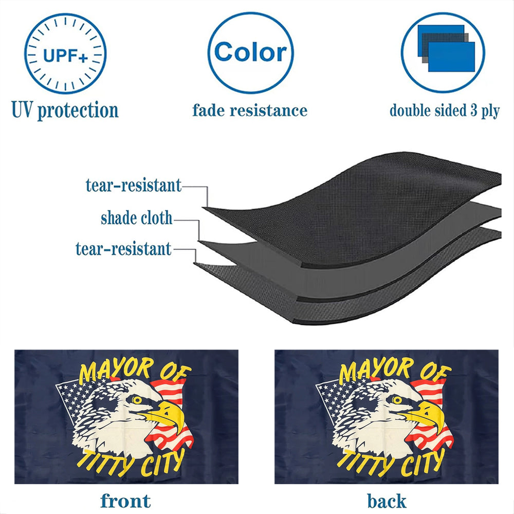 Mayor of Titty City flag 3x5ft banner man cave