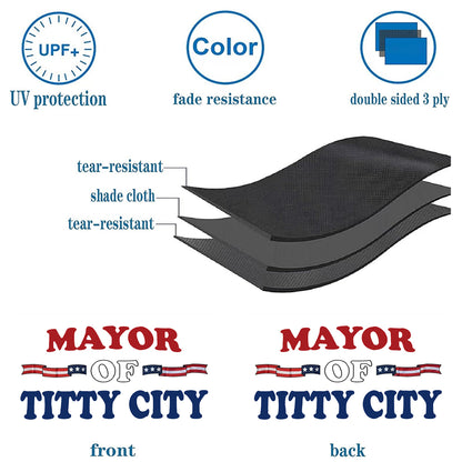 Mayor of Titty City flag 3x5ft banner man cave 2