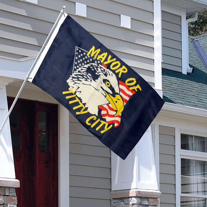 Mayor of Titty City flag 3x5ft banner man cave