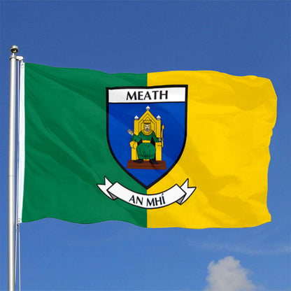 Meath County Coat of Arms Ireland flag 3x5ft banner man cave