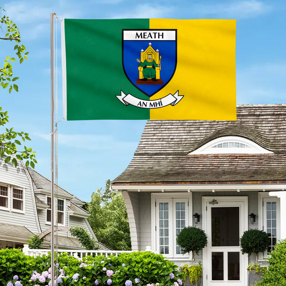 Meath County Coat of Arms Ireland flag 3x5ft banner man cave
