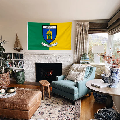 Meath County Coat of Arms Ireland flag 3x5ft banner man cave