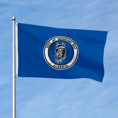 Medicine Hat City flag 3x5ft banner man cave 2