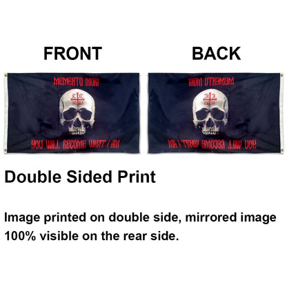Memento Mori "You Will Become What I Am" IC XC NIKA flag 3x5ft banner man cave